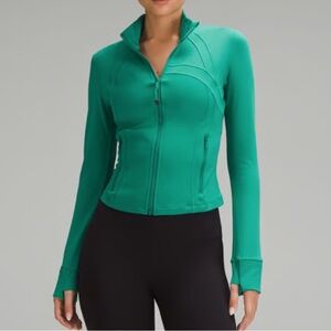 Lululemon Define Jacket Cropped Cascadia Green